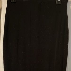 Shimmer black skirt